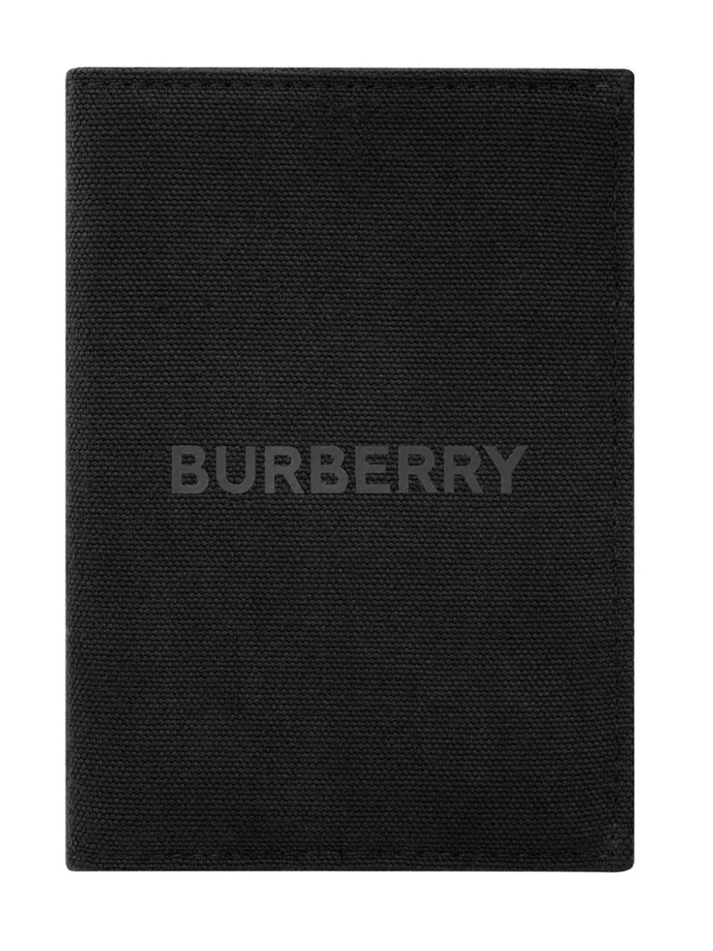 Burberry Black Canvas Travel Passport Sleeve